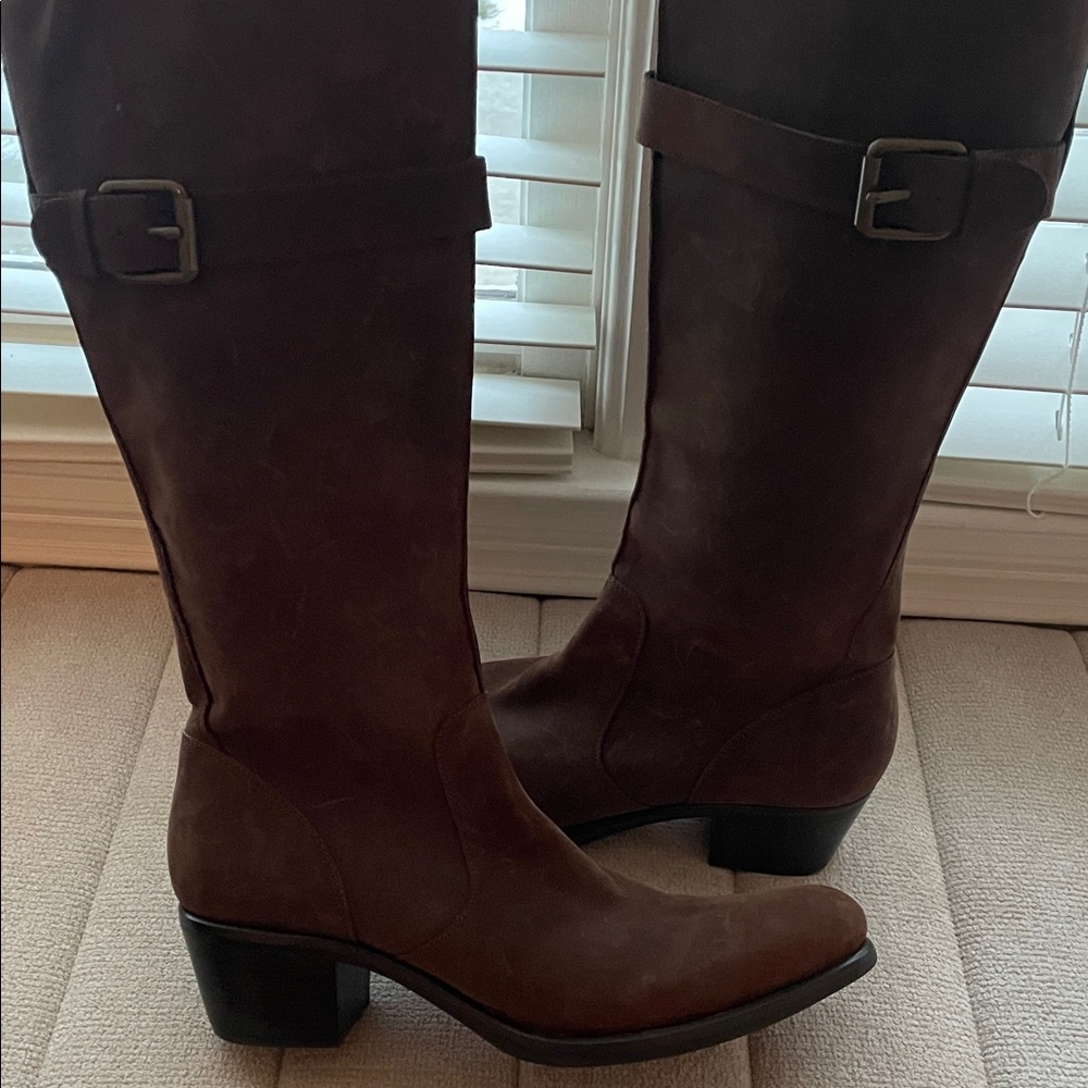 Cole Haan Dark Brown Leather Boots